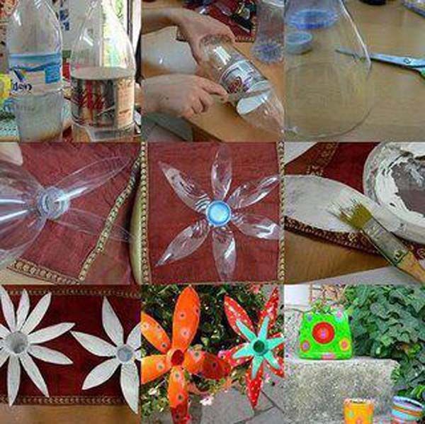 reciclado de botellas de plastico - decoracion 3