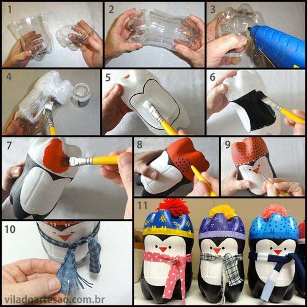 reciclado de botellas de plastico - muñequitos 5