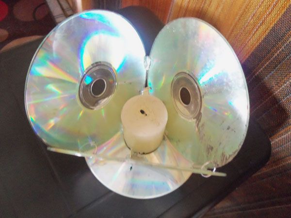 manualidades de reciclado de cds y dvs